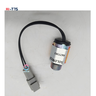 12V 24V bagian mesin excavator stop bahan bakar Solenoid katup 6677383