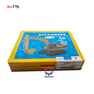 Mesin Excavator E Dedicated E320 E312 NBR90° O-Ring Kit 360pcs O-Ring Box