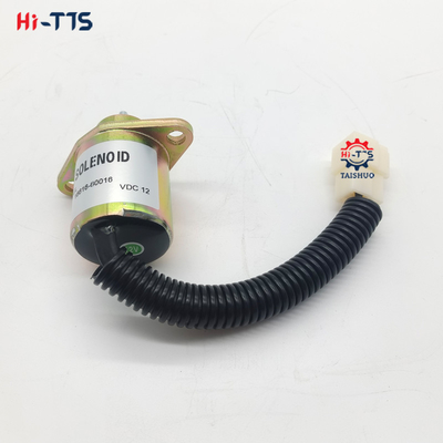 12V Excavator Mesin Bagian Fuel Stop Solenoid Valve 16616-80016