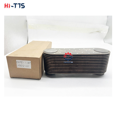 D7D-13P Excavator suku cadang Oil Cooler Core