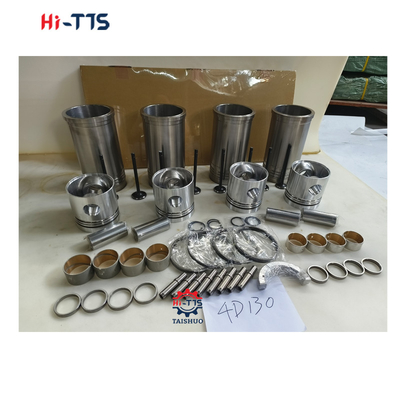 Bagian perbaikan mesin traktor excavator 4D130 Cylinder Liner kit 6114-31-2111 Piston 6114-30-2303 Ring