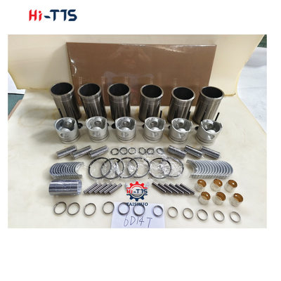 6D14T Kit Mesin untuk Excavator E120 E140 E180 Liner, piston, cincin,Klep, Bushing, Kit Gasket Lengkap