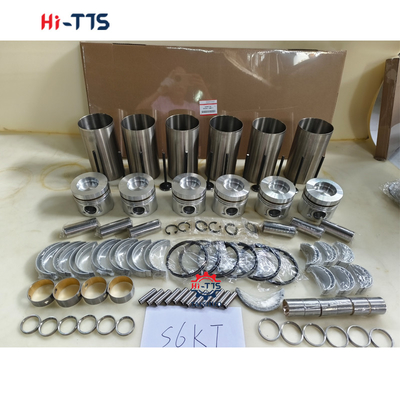 S6K Cylinder Liner kit 297-7752 178-6543 51-7523 Mesin Rebuild Kit Untuk Bagian Mesin Diesel