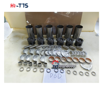D6D Cylinder Liner kit 0450-1365 2046-0011 2089-0422 Mesin Rebuild Kit Untuk Bagian Mesin Diesel