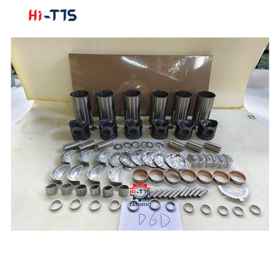 D6D Cylinder Liner kit 0450-1365 2046-0011 2089-0422 Mesin Rebuild Kit Untuk Bagian Mesin Diesel