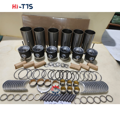 DE12 Mesin Excavator Bagian Nama Silinder Liner Kit Lengkap Dengan Liner Piston Ring Valves Bushing Full Gasket Kit