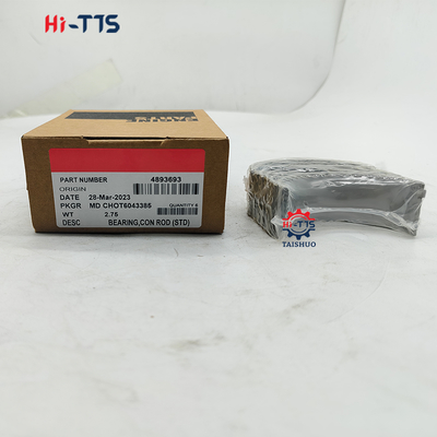 6D107 QSB6.7 ISDE 4893693 Suku Cadang Mesin Diesel Berkualitas Tinggi Baja Excavator Bantalan Crankshaft