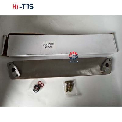 5P 6D22 Performance High Auto Oil Cooler Core truk suku cadang