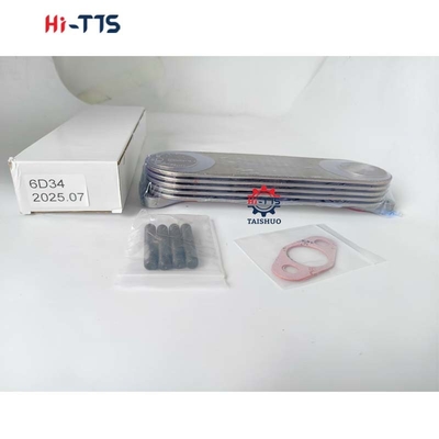 ME017229 6D34 Inti pendingin minyak aluminium untuk truk diesel