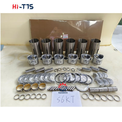 S6K Cylinder Liner kit 297-7752 178-6543 51-7523 Mesin Rebuild Kit Untuk Bagian Mesin Diesel