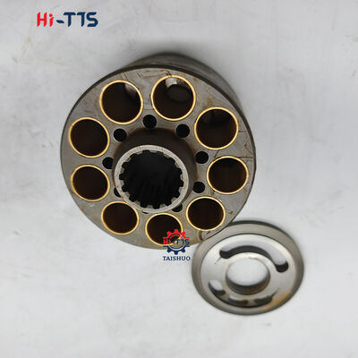 Harga bagus 29618 132*99.5L K3V112DT H3V112 Blok Silinder Pompa Hidrolik dengan Pelat Katup Suku Cadang Mesin Konstruksi Excavator on line