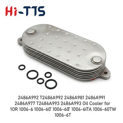 Harga bagus Radiator pendingin minyak 2486A992 T2486A992 2486A981 2486A991 2486A977 T2486A993 2486A993 Baja tahan karat untuk Truk Mobil Mesin on line