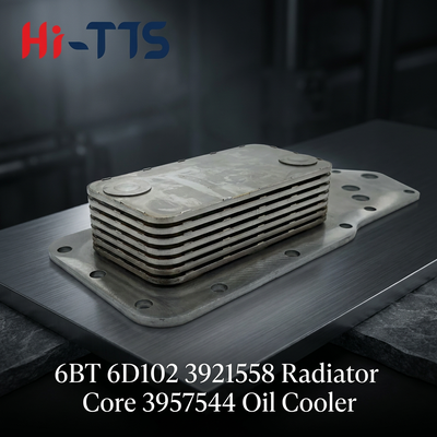 Harga bagus Bagian mesin berkualitas tinggi 3921558 3957544 Oil Cooler untuk 6BT 6D102 Mesin Mesin suku cadang on line