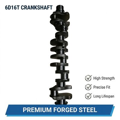 Engine 6D16 6D16T Cast Iron Crank Shaft ME130937 for Excavator Forged Steel Crankshaft