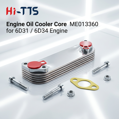 Inti Pendingin Oli ME013360 untuk Suku Cadang Ekskavator Mesin Mitsubishi 6D34 6D31 4D34