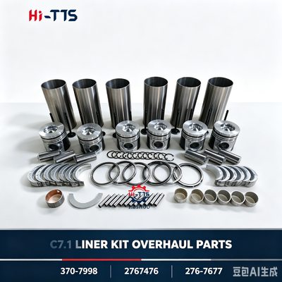 Excavator 370-7998 2767476 276-7677 445-9324 470-8101 276-7478 370-6545 315-3390 315-3394 332-9663 untuk C7.1 LINER KIT OVERHAUL PARTS