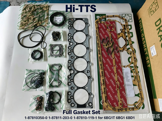 1-87810350-0 1-87811-203-0 1-87810-119-1Set Gasket Lengkap untuk Kit Perbaikan Mesin 6BG1T 6BG1 6BD1