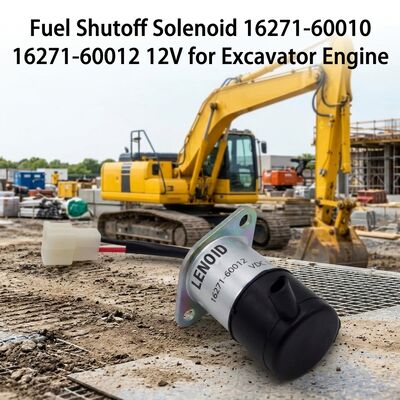 12V Fuel Shutoff Cut-off Solenoid Valve OE 16271-60010 16271-60012 Untuk Excavator Mesin Diesel Pabrik Direct Supply