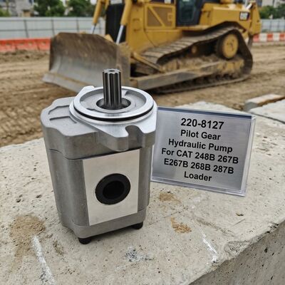 Pompa Roda Gigi Hidraulik Pilot CAT 220-8127 2208127 untuk Suku Cadang Pengganti Skid Steer Loader 248B 267B E267B 268B 287B
