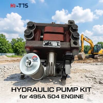 495 A 504 Precision CNC Machined Hydraulic Oil Pump Assembly untuk 495A 504 Diesel Tractor Manufactured Shanghai Jiangsu
