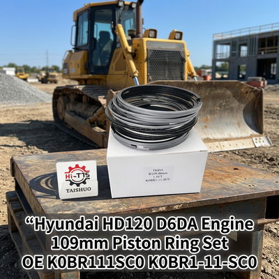 Set Ring Piston 109mm D6DA untuk Truk Hyundai HD120 OE K0BR111SC0 K0BR1-11-SC0